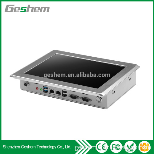 8 inch recesitive touch screen industrial mini pc J1900 processor 2 ethernet touch screen mini pc